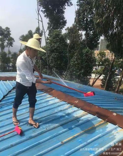 德佰仕纳米防腐隔热涂料～彩钢瓦屋面 防腐 防水 隔热 施工方案:
